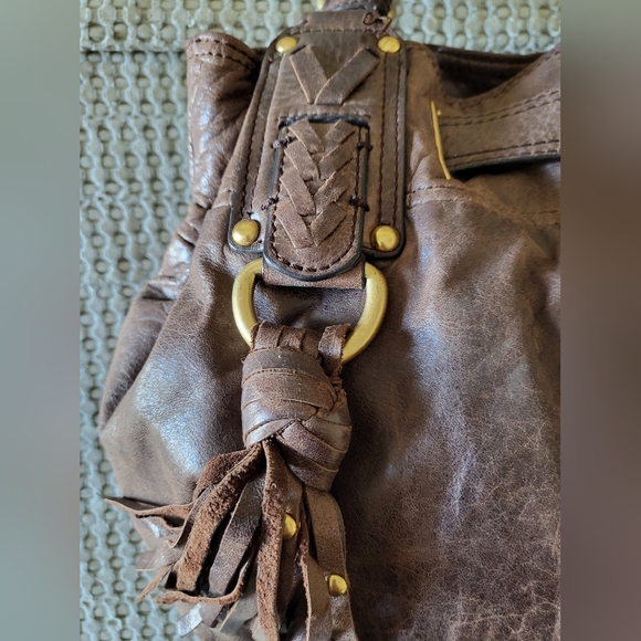 🥀🌻Y2k Juicy Couture Brown Leather Women's Bag - Picture 4 of 11